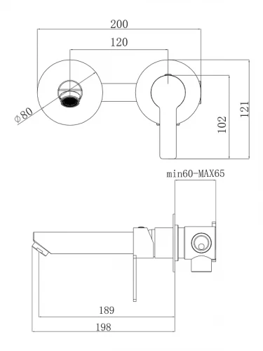 Смеситель для раковины Agger Easy A3172255 цвет Оружейная сталь