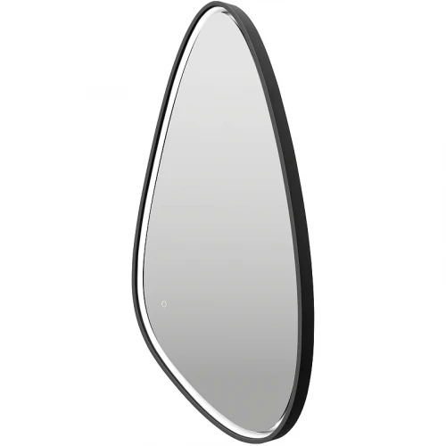 Зеркало Brevita Venus 60 VEN-Var-060-black с подсветкой Черное матовое с сенсорным выключателем стекло