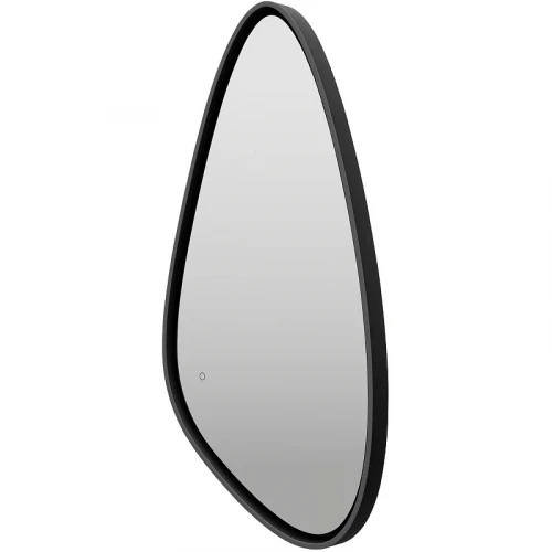 Зеркало Brevita Venus 60 VEN-Var-060-black с подсветкой Черное матовое с сенсорным выключателем стекло