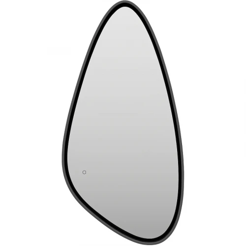 Зеркало Brevita Venus 60 VEN-Var-060-black с подсветкой Черное матовое с сенсорным выключателем стекло
