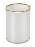 Ведро для мусора Geralis M-FWG-B Flower цвет Белый, кант Золото, 3