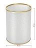 Ведро для мусора Geralis M-FWG-B Flower цвет Белый, кант Золото, 3