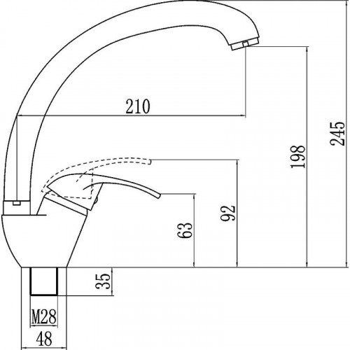 Смеситель для кухни Fmark FM4103 цвет Хром