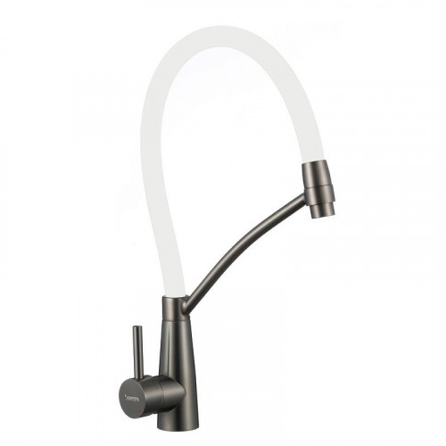 Смеситель для кухни Fmark FS8255Q-02 цвет Графит Белый