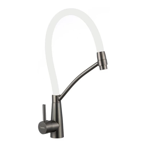 Смеситель для кухни Fmark FS8255Q-02 цвет Графит Белый