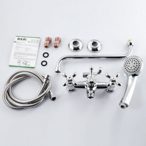 Смеситель для ванны Iddis Jeals JE2SBL0I10 универсальный Хром на стену