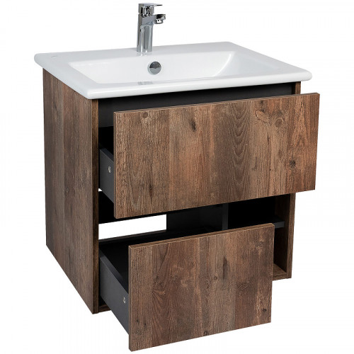 Тумба под раковину VIANT Люксембург 60 VLUX60ELD-T2YP подвесная Кейптаун МДФ / ЛДСП