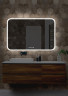 Зеркало Silver Mirrors Стив 120 LED-00002321 с подсветкой с сенсорным выключателем с диммером с подогревом и часами