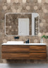 Зеркало Silver Mirrors Стив 120 LED-00002321 с подсветкой с сенсорным выключателем с диммером с подогревом и часами