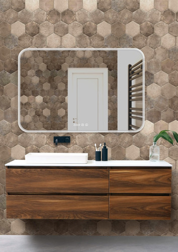 Зеркало Silver Mirrors Стив 120 LED-00002321 с подсветкой с сенсорным выключателем с диммером с подогревом и часами