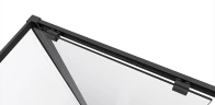 Душевой уголок Black&White Stellar Wind S872 90х90 8729090 профиль Черный стекло прозрачное
