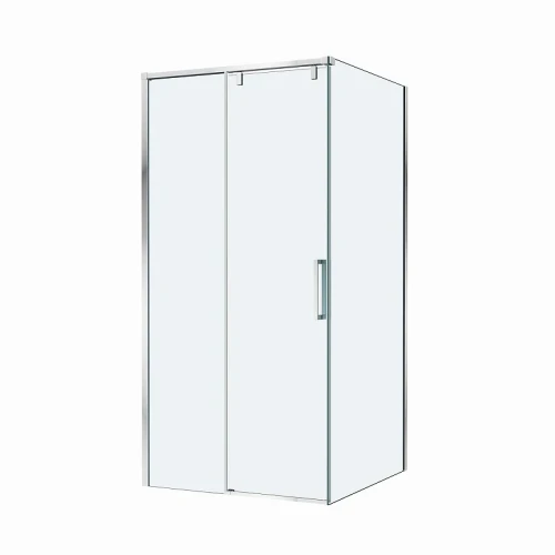 Душевой уголок BelBagno Soft Close-1 100x100 SOFT_CLOSE-1-A-1-100-C-Cr профиль Хром стекло прозрачное