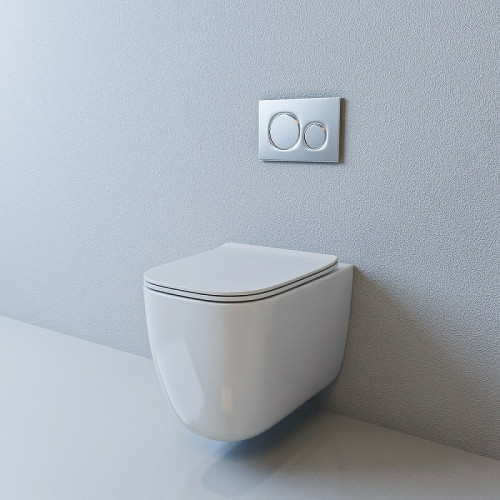 Унитаз Esbano Garant ESUPGARAW подвесной Белый глянцевый с сиденьем Микролифт фаянс подвесной