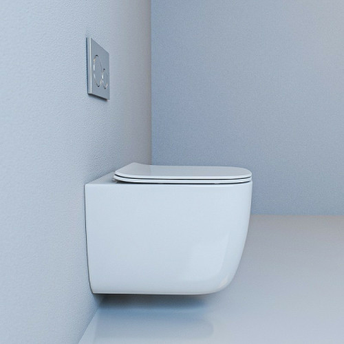 Унитаз Esbano Garant ESUPGARAW подвесной Белый глянцевый с сиденьем Микролифт фаянс подвесной