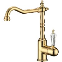 Смеситель для кухни Boheme Tradizionale Oro 102-SW Золото латунь