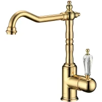 Смеситель для кухни Boheme Tradizionale Oro 102-SW Золото латунь