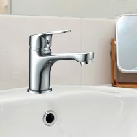 Смеситель для раковины WesnaArt Ocean OCE12-210 Хром латунь