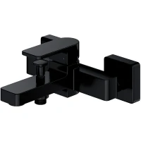 Смеситель для ванны Omnires Baretti BA7830BL Черный матовый на стену