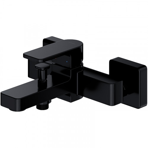 Смеситель для ванны Omnires Baretti BA7830BL Черный матовый на стену