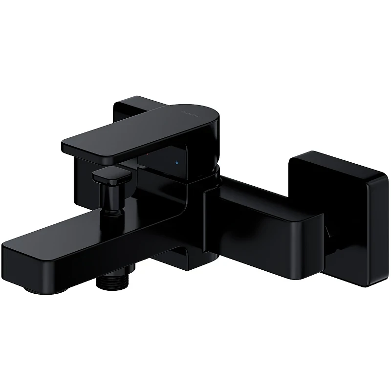 Смеситель для ванны Omnires Baretti BA7830BL Черный матовый на стену