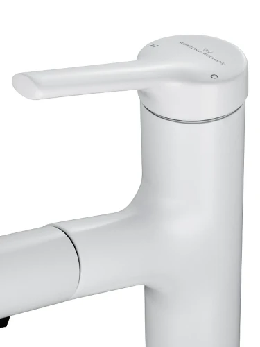 Смеситель для раковины Wonzon & Woghand WW-A40862-MW цвет Белый матовый