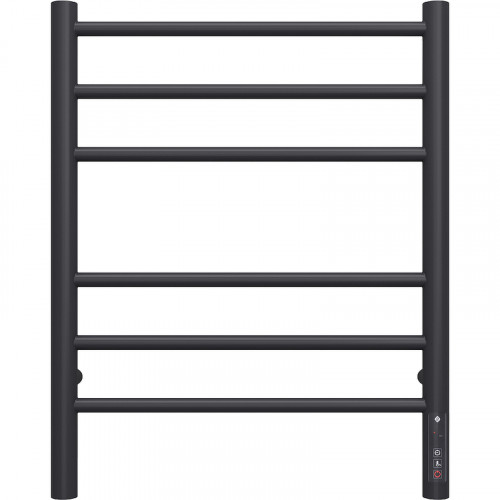 Электрический полотенцесушитель Terminus Аврора П6 450х600 КС 9005 4670078527479 Черный матовый нержавеющая сталь