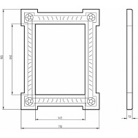 Зеркало Migliore CDB 70 26538 Бронза стекло