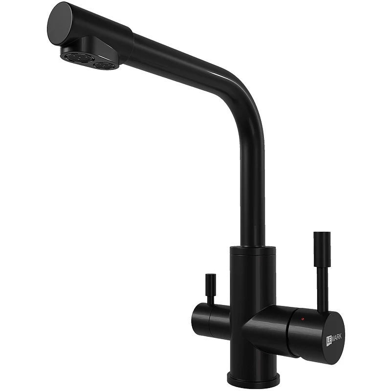 Смеситель для кухни Lemark Expert LM5061BL Черный матовый нержавеющая сталь