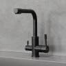 Смеситель для кухни Lemark Expert LM5061BL Черный матовый нержавеющая сталь
