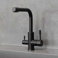 Смеситель для кухни Lemark Expert LM5061BL Черный матовый нержавеющая сталь