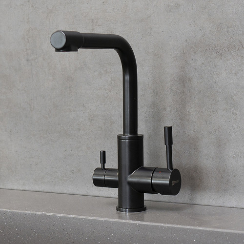 Смеситель для кухни Lemark Expert LM5061BL Черный матовый нержавеющая сталь