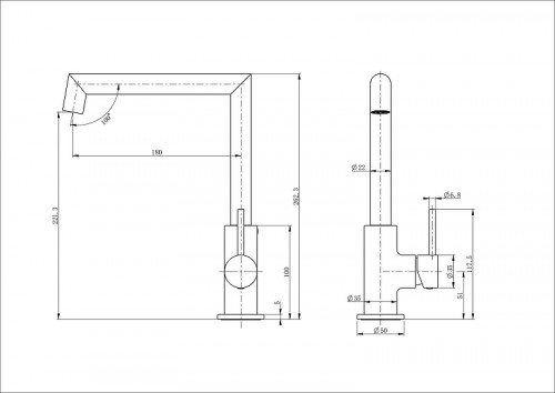 Смеситель для кухни Wonzon &amp; Woghand WW-L1005-MW цвет Белый матовый
