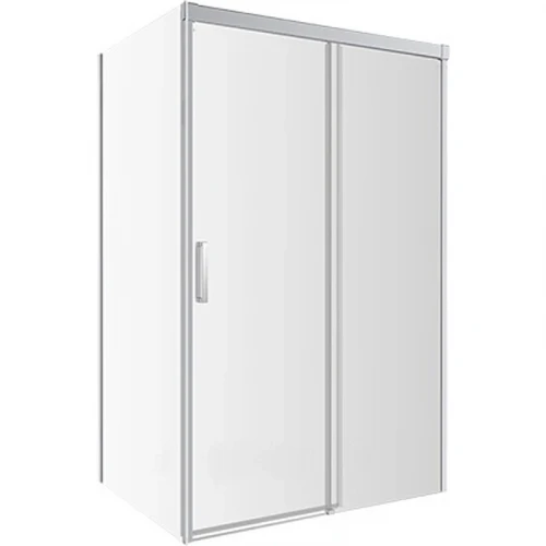 Душевой уголок Omnires Soho 120х80 L/R CLP12X + CLR80X профиль Хром стекло прозрачное