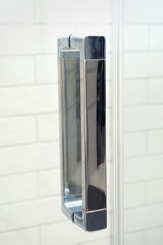 Душевой уголок Omnires Soho 120х80 L/R CLP12X + CLR80X профиль Хром стекло прозрачное