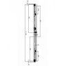 Душевой уголок Omnires Soho 120х80 L/R CLP12X + CLR80X профиль Хром стекло прозрачное