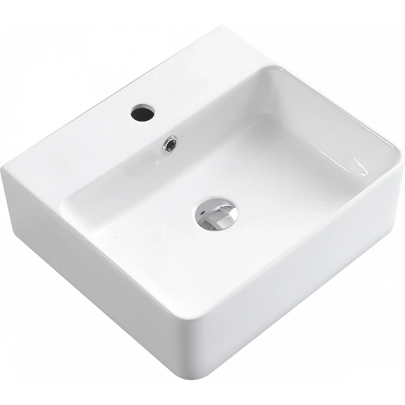 Раковина Esbano Circon 46 ESRNCIRC46W Белая фаянс накладная