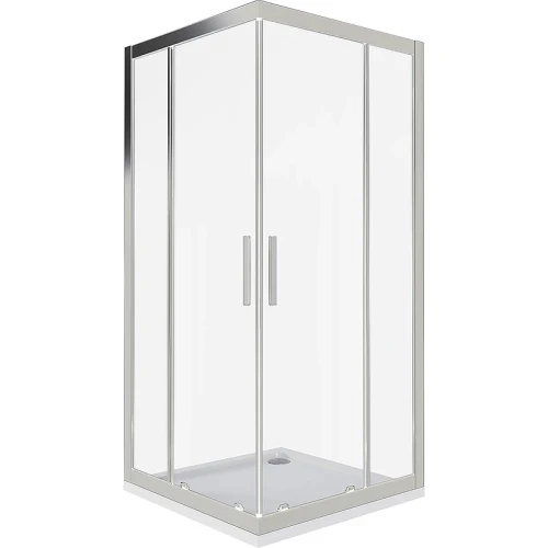Душевой уголок Good Door Cofe CR-90-C-CH 90x90 КФ00026 профиль Хром стекло прозрачное