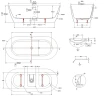 Акриловая ванна Vincea 180х80 VBT-705-1800 цвет Белый