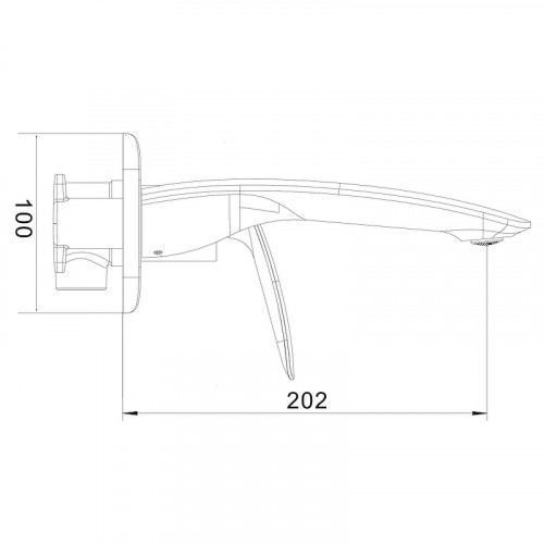Смеситель для раковины Rose R11 R1141 Хром