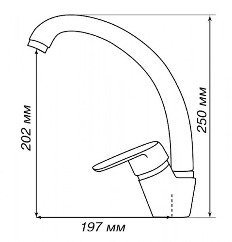 Смеситель для кухни Aquaton Нимо 1AX002FCXX220