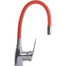 Смеситель для кухни Melodia della vita Ostessa MDV40615Red Хром Красный латунь