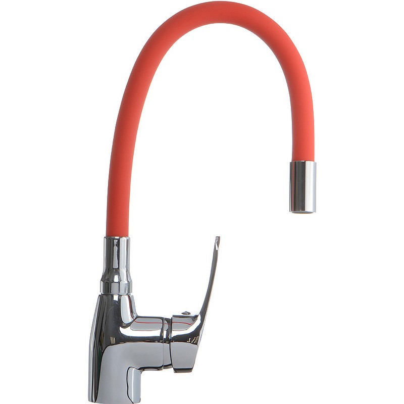 Смеситель для кухни Melodia della vita Ostessa MDV40615Red Хром Красный латунь