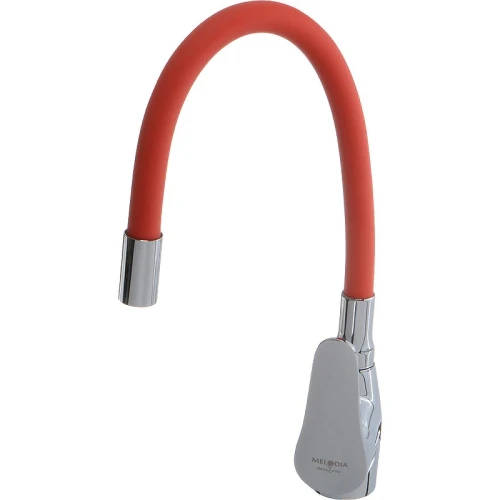 Смеситель для кухни Melodia della vita Ostessa MDV40615Red Хром Красный латунь