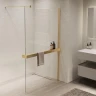Душевая перегородка Vincea Walk in 120 VSW-1HR120CLG профиль цвет Матовый золотой стекло прозрачное