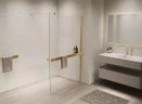 Душевая перегородка Vincea Walk in 120 VSW-1HR120CLG профиль цвет Матовый золотой стекло прозрачное