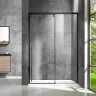 Душевая дверь Vincea Lugano 130 VDS-1L130CLB-1 профиль Черный стекло прозрачное