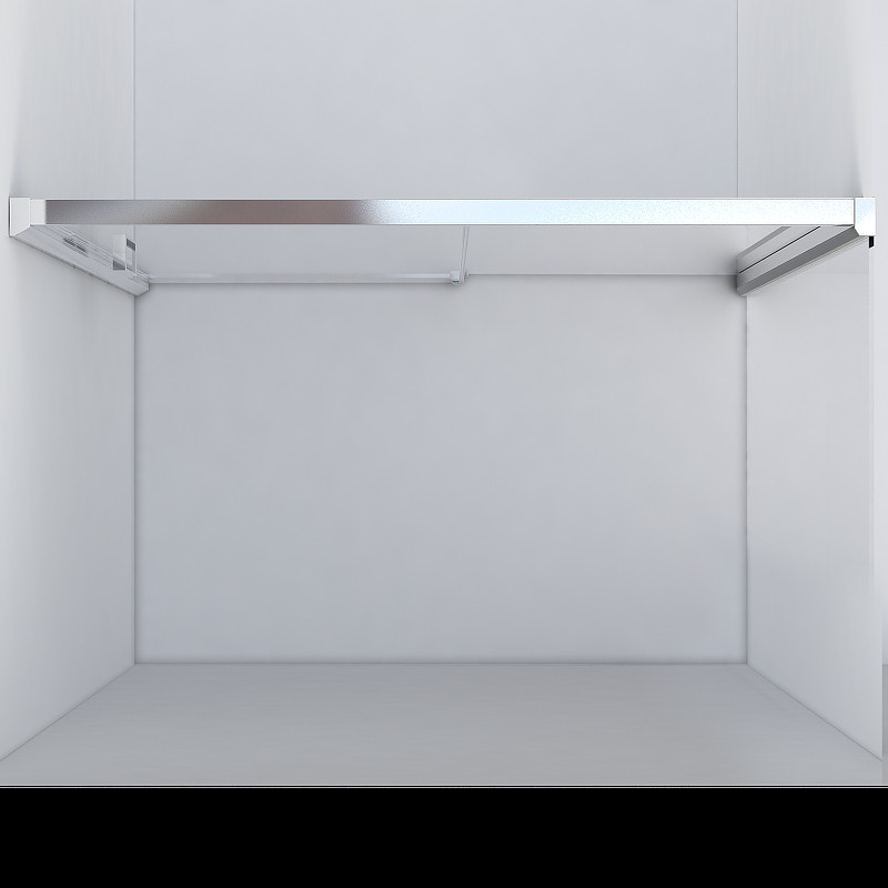 Душевая дверь Vincea Lugano 130 VDS-1L130CLB-1 профиль Черный стекло прозрачное