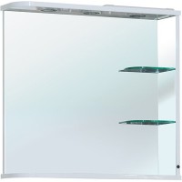 Зеркало Bellezza Рио 70 R 4613611061016 с подсветкой Белое МДФ / ЛДСП, стекло