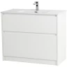 Тумба под раковину BelBagno Kraft 100 KRAFT-1000-2C-PIA-BO Bianco Opaco МДФ / ЛДСП