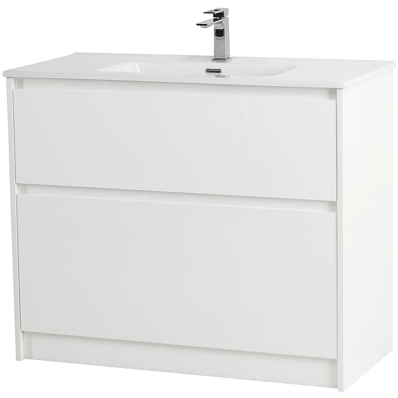 Тумба под раковину BelBagno Kraft 100 KRAFT-1000-2C-PIA-BO Bianco Opaco МДФ / ЛДСП